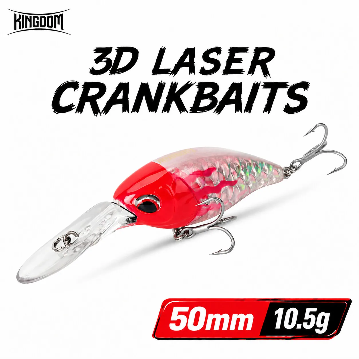 Kingdom Crankbaits Fishing Lures Floating Minnow Crank Artificial Baits 10.5g 50mmm Hard Wobblers Bass Trout Fishing Lure﻿