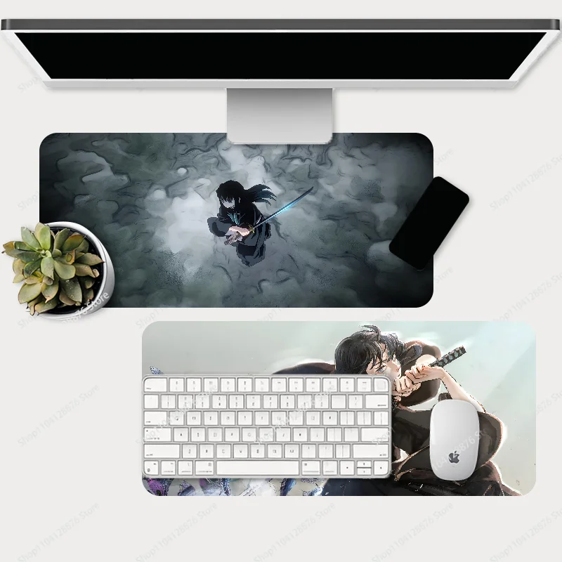 Muichiro Tokito Demon Slayer Anime Mousepad Large Gaming Mouse Pad LockEdge Thickened Computer Keyboard Table Desk Mat