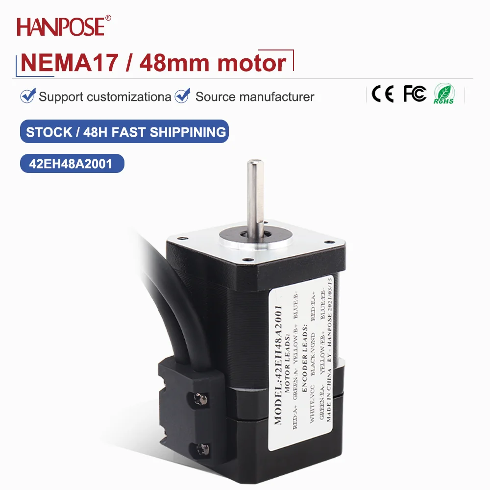 

closed-loop stepper motor NEMA17 42EH48A2001 2.5A 2.25V real-time coordinate reading, no step loss, stable operation