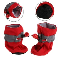 Chaussures résistantes à l'eau pour petits chiens, 4 pièces, protégez les pattes de vos animaux de compagnie et gardez-les secs, bottes de pluie d'extérieur pour chiens 5
