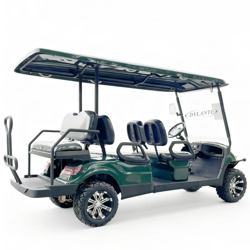 5KW عالية الطاقة جودة مستقرة مظهر عصري فاخر 6 مقاعد على الطرق الوعرة رفع كهربائي عربة جولف أفضل نادي السيارات المورد