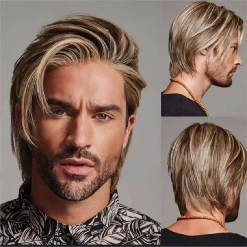 

Men's Retro Wig, Men's Retro Wig for Daily Outings