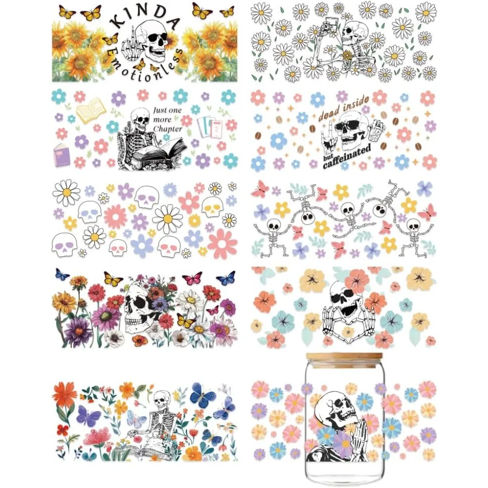 10 Sheets Skeleton … - image