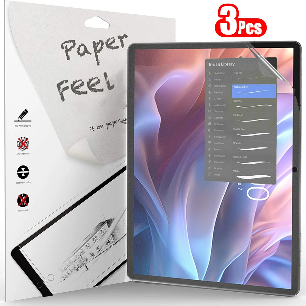 3Pcs Paper Feel Like Screen Protector for teclast t65 max t60 No Glass