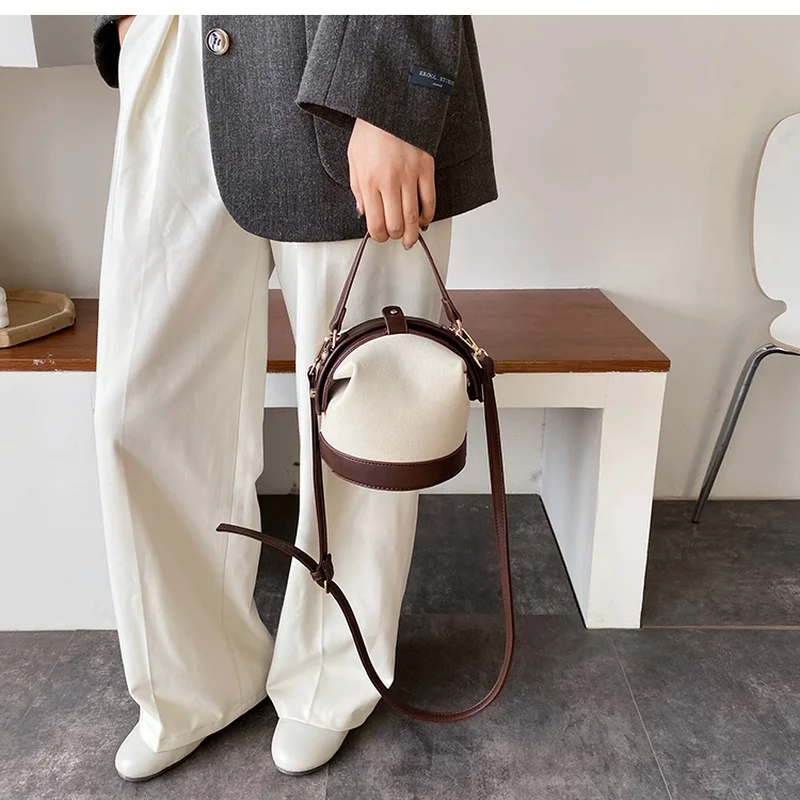 

New Vintage Fashion Female Tote Bucket Bag Travel Shoulder Messenger Bag Women's Handbag Purses and Handbags