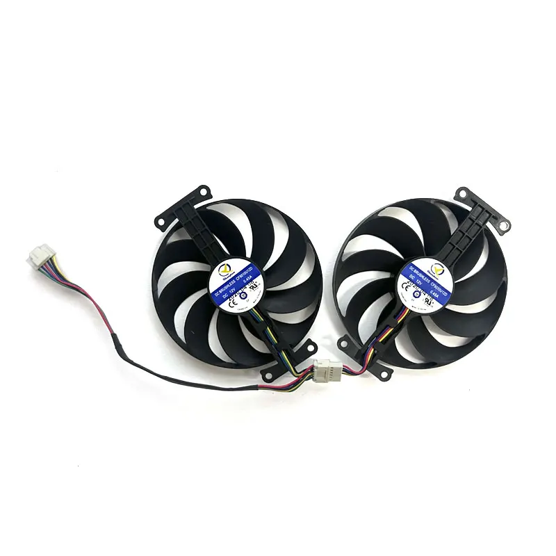 DUAL RTX2070-O8G-EVO placa gráfica ventilador de refrigeração, 2 fãs, novo, original