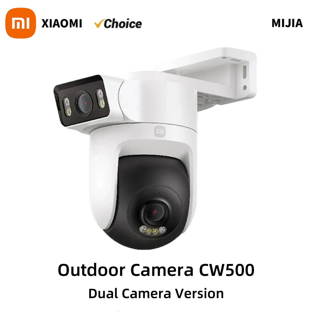 Nuevo Xiaomi Outdoor CW500 versión de cámara Dual IP66 protección de seguridad CCTV detección AI visión nocturna a todo Color hogar inteligente