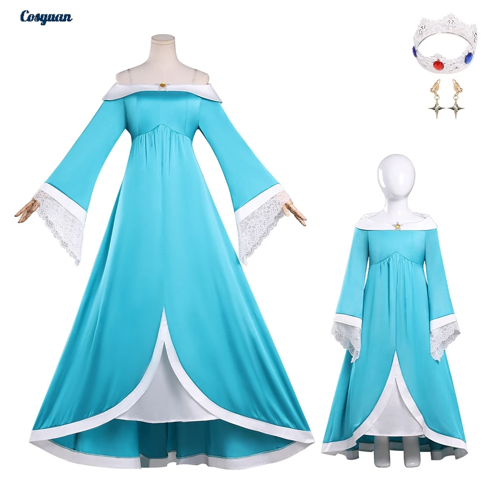 

Anime Game 2026 Movie Cosplay Rosalina Dresses Clothes Party Disguise Roleplay Female Halloween Costume Carnival Outfits Suits