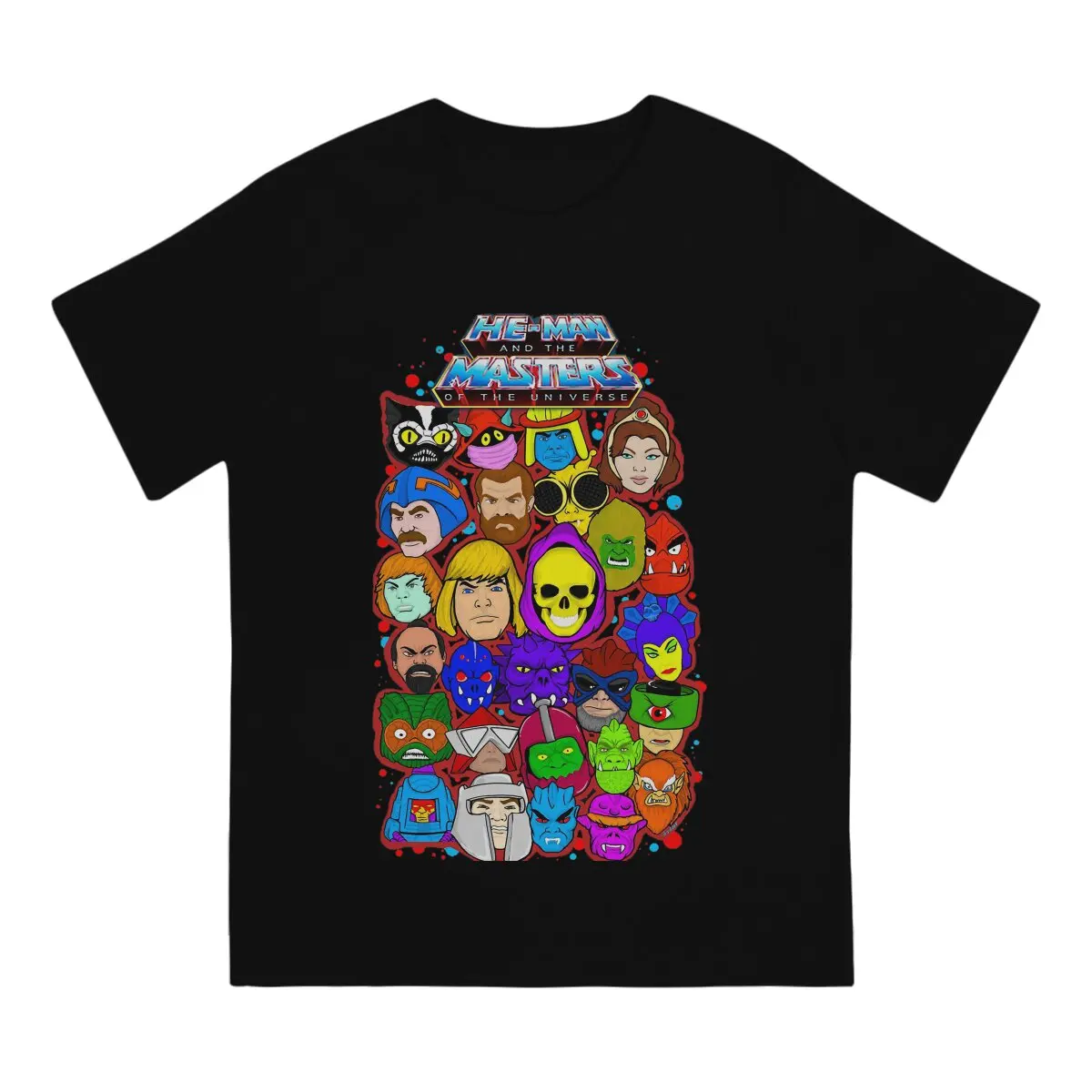 Summer men's and women's casual T-shirts Masters Of The Universe Heman character collage Novelty Cool T-shirt Street Clothing