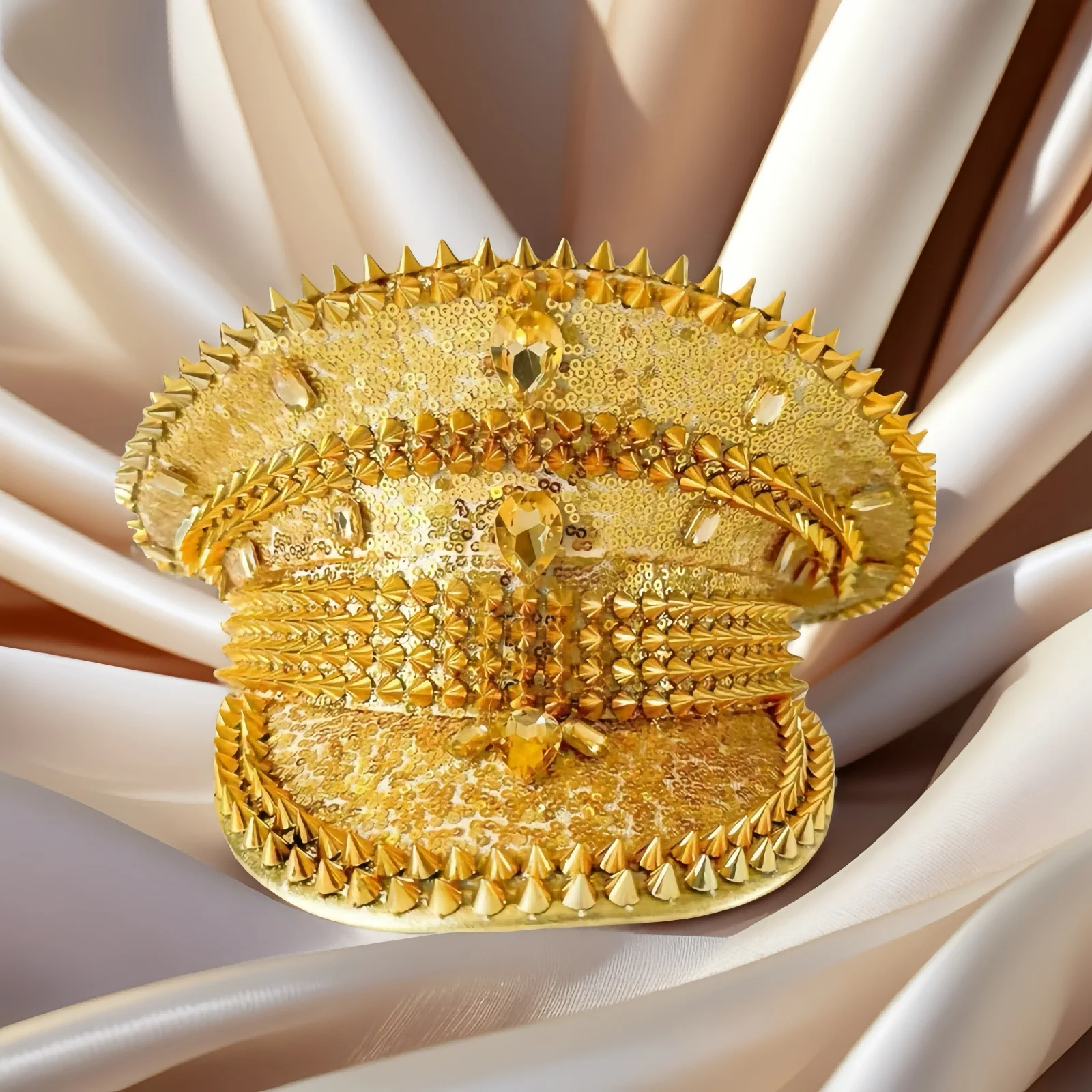 

Капитанская шляпа в стиле стимпанк со стразами для фестиваля Burning Man для женщин, винтажные военные аксессуары и кепка для мужчин