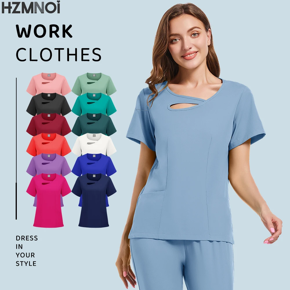 فرك الطبية التمريض الجراحية ثوب عالية الجودة مطاطا فرك صيدلية الرعاية الصحية بلون موحد بالجملة عمال للجنسين