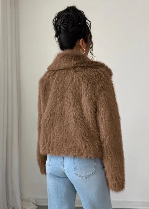 2025 الخريف والشتاء موضة جديدة عادية أنيقة مزاجه الراقية سترة معطف الملابس النسائية #6