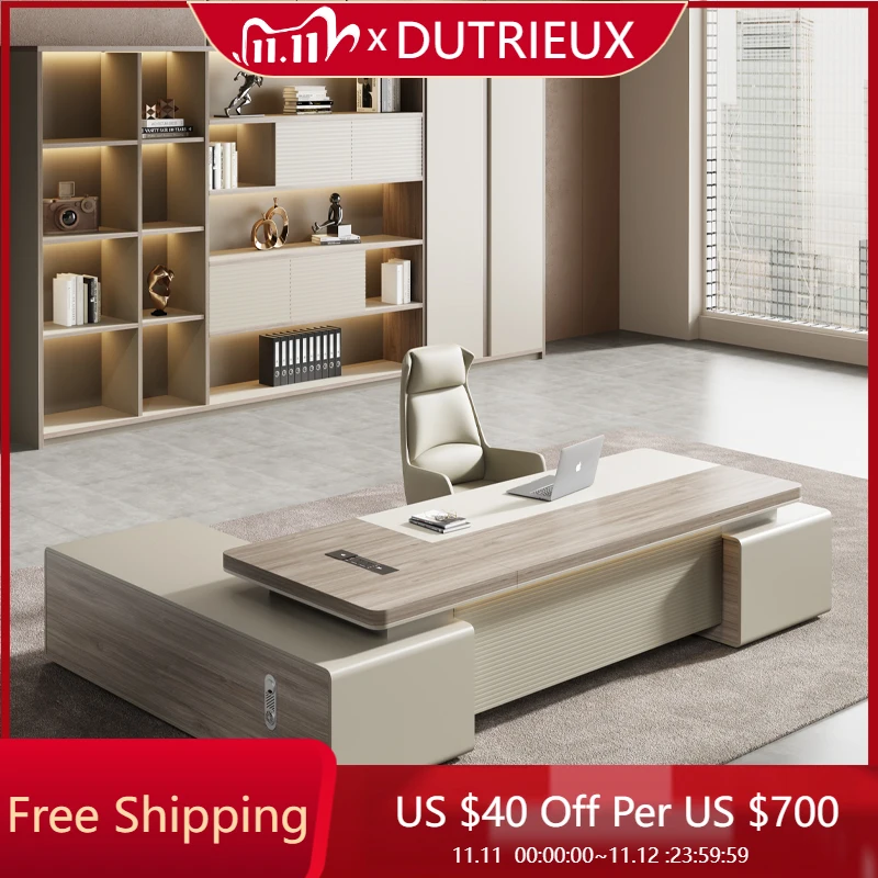 

Modern Shelves Office Desk Organizer Corner Reading Combination Office Desk Drawers Reception Escritorio Oficina Desk Furniture