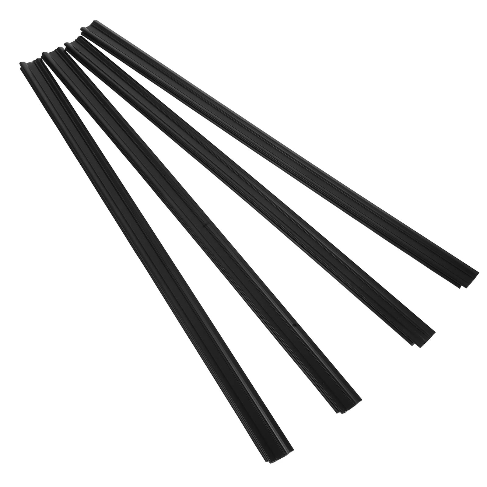 

4pcs Car Windscreen Wiper Blades Universal Rubber Replacement Parts Boneless Design Durable Material Fits Various Models