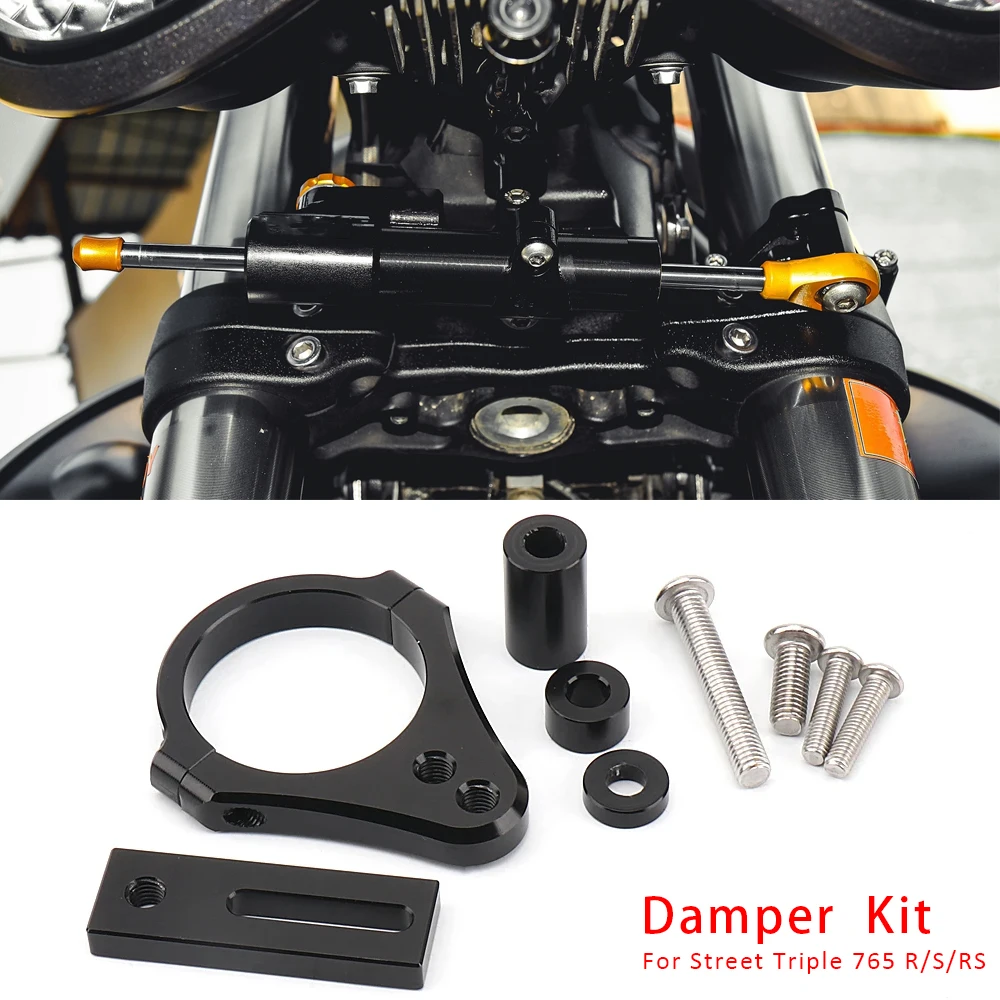 

Motorcycles Accessories Steering Stabilize Damper Bracket Mount Kit For Street Triple 765R STREET TRIPLE 765S 765RS 765 R S RS