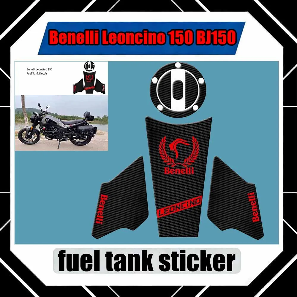 

For Benelli Leoncino 150 BJ150 Motorcycle modified fuel tank with side anti-scratch fishbone protective sticker