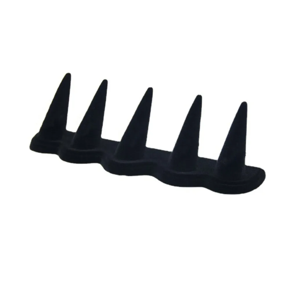 Simple Organizer Rings Display Holder Bracelet Ornaments Jewelry Display Rack Velvet Storage Ring Display Stand Women