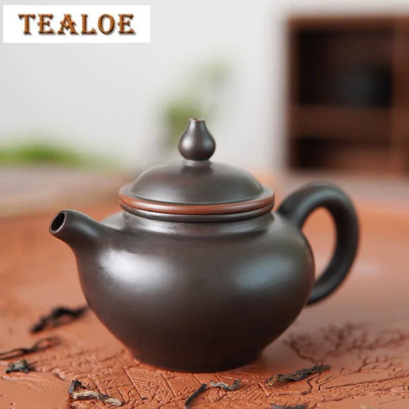 

110ml Authentic Qinzhou Nixing Pottery Teapot Pure Handmade Duozhi Pot Tea Soaking Kettle Raw Ore Mud Teaware Accessories Gift