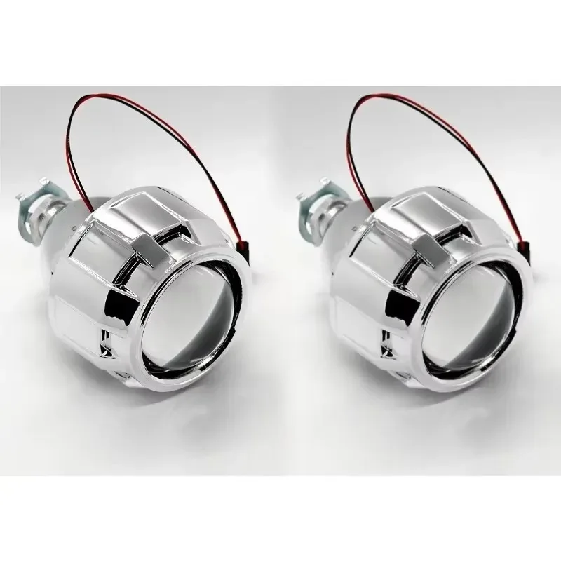 

Пара 2,5-дюймовых двухсветодиодных фар проектора Len Hi-Lo Beam 100 Вт Auto L для автомобиля, мотоцикла H4 H7 9005 9006 Модернизация фар