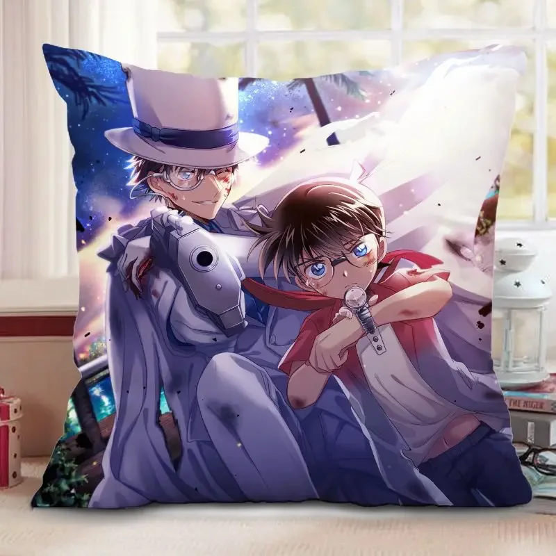 Dziwne imię na poduszkę rabusia Kidd Conan detektyw Conan Kudo Shinichi Grey Print poszewka na poduszkę