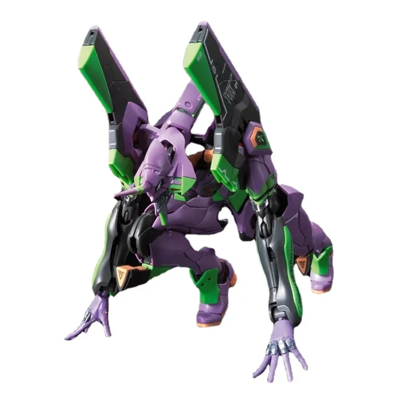 BANDAI Original EVA RG EVA01 1/144 Anime Action Figure Assembly Model Toys Collectible Model Ornaments Gifts For Children