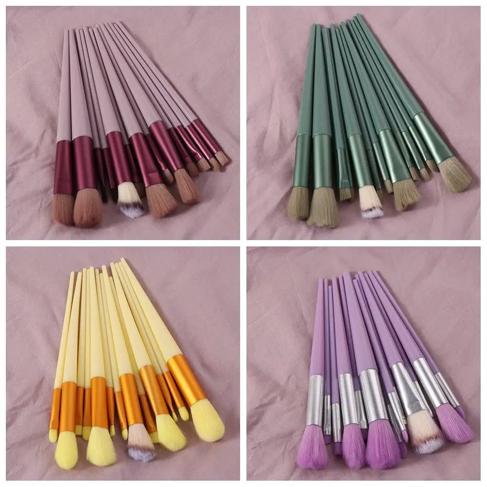 13 pz/set pennelli per trucco professionale professionale peloso morbido ombretto in polvere pennello strumenti per correttore set di pennelli cosmetici studente