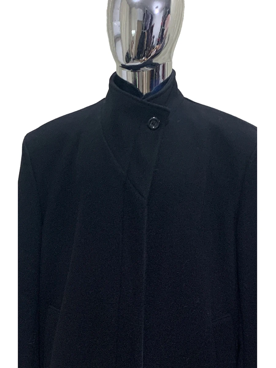 

Autumn Winter Long Warm Soft Black Wool Blends Coat Men Luxury Designer Clothes Elegant Stylish Chic Woolen Overcoat 2026