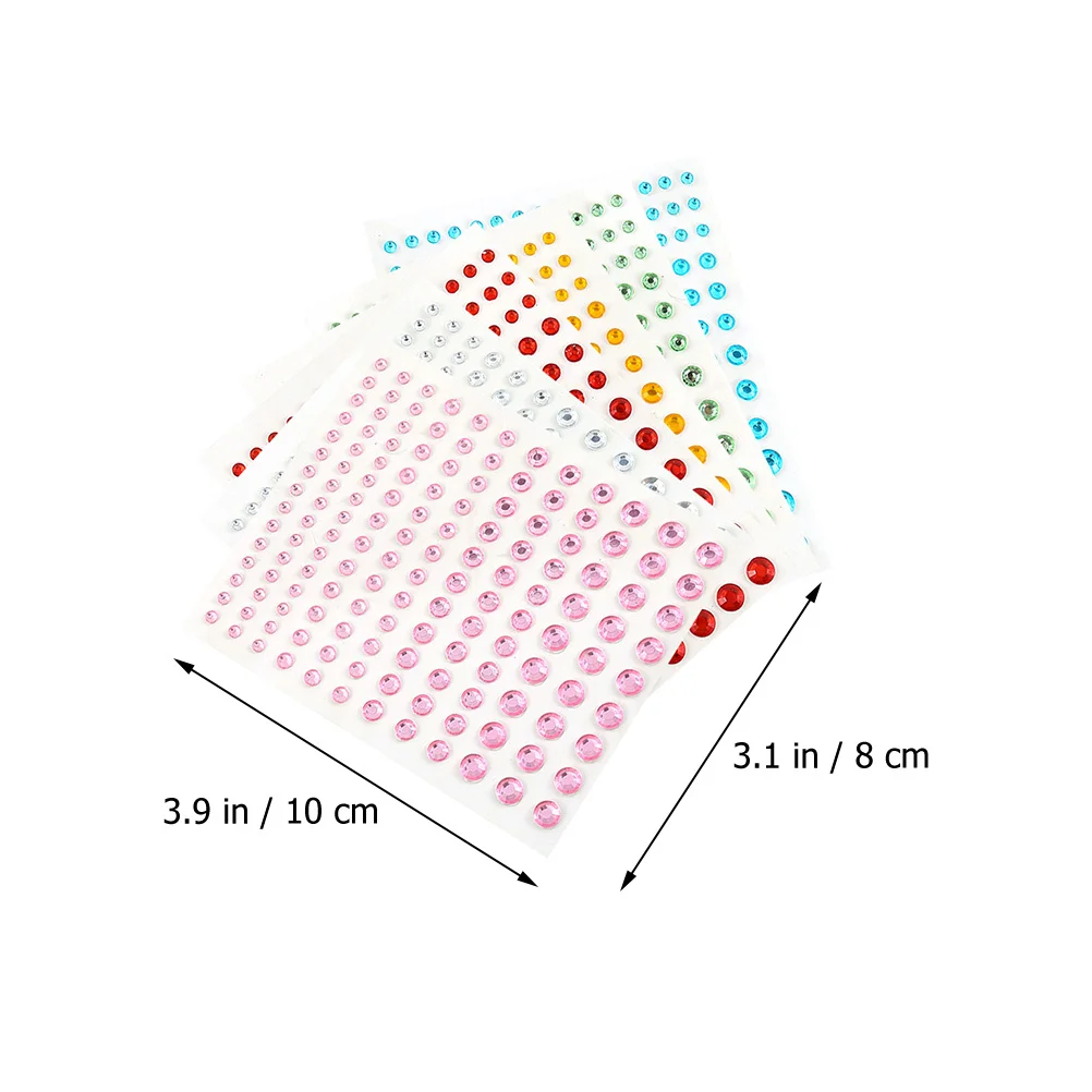 Gesichts-Edelsteine zum Aufkleben auf Strasssteinen für Make-up, selbstklebende Acryl-Juwelen, dekorative Aufkleber für Partys, Bälle, Karneval