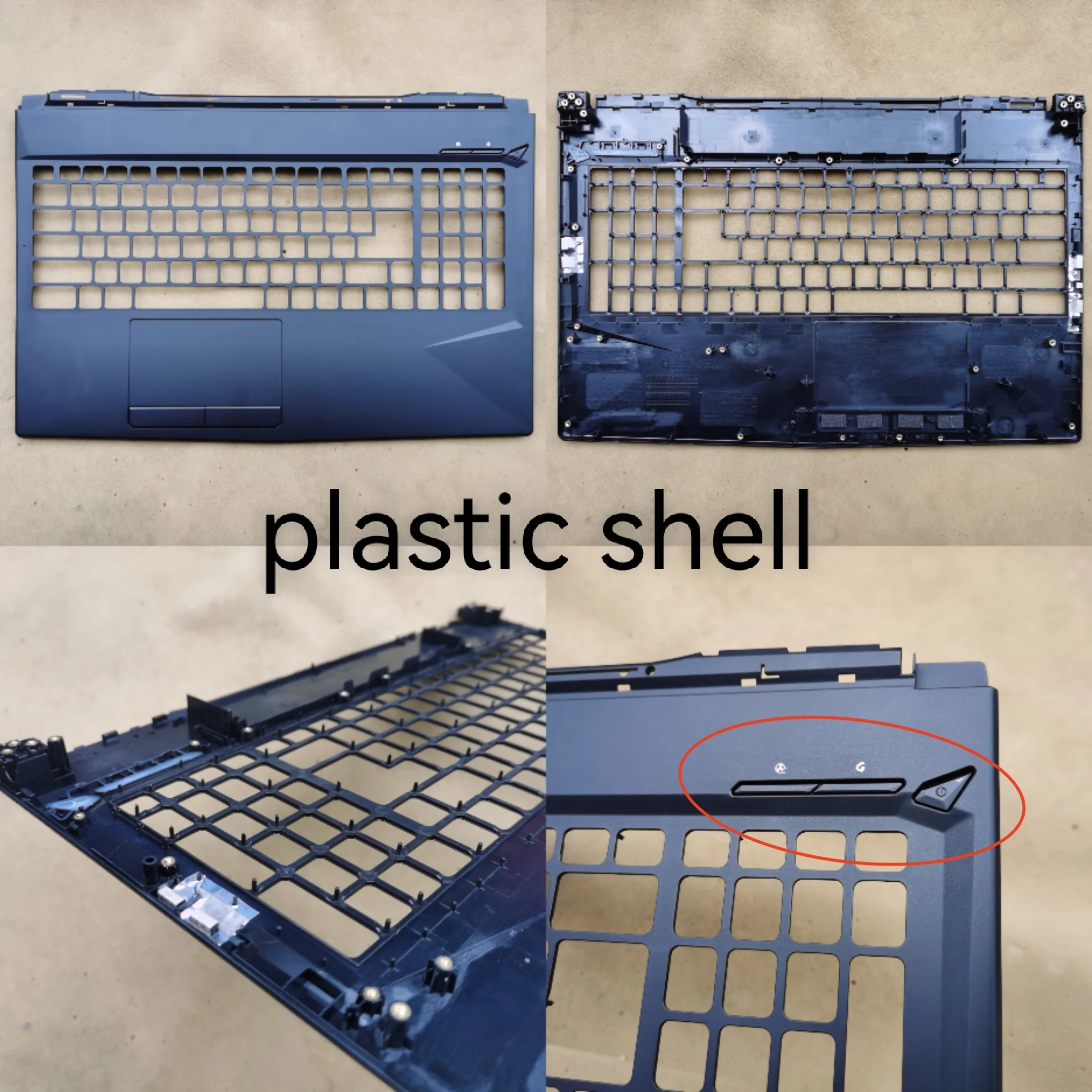 New laptop upper case cover palmrest/lcd hinge cover  for MSI GL63 GP63 MS-16P4 16P5 16P6 16P7