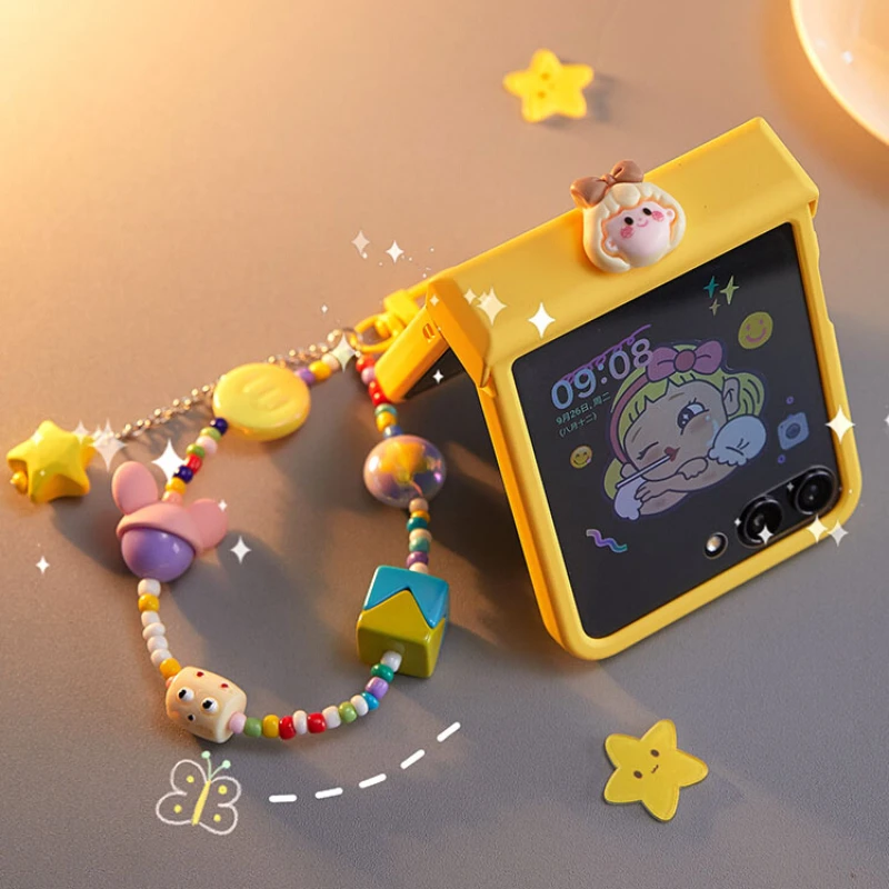 Cute Bracelet Case Film Integration Hinge Phone Case for Samsung Galaxy Z Flip 5 Flip5 Zflip5 Cover