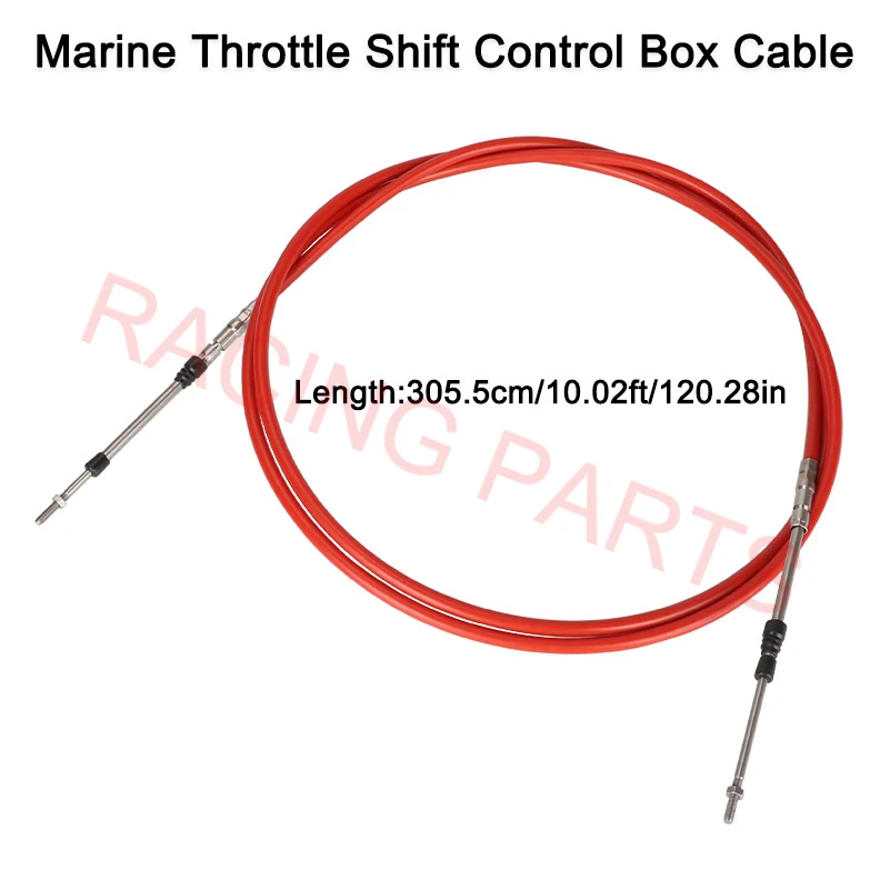 2pcs 10FT Throttle Control Cable For Yamaha Outboard Boat Motor Control Stainless Steel Throttle Shift Control Cable