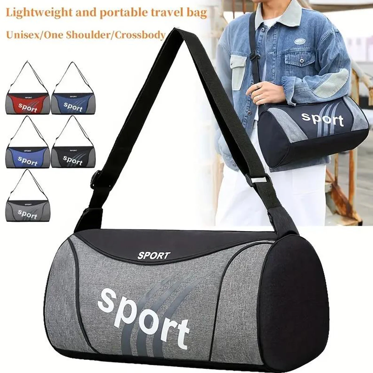 Gym Bag Men's Sports Fitness Accessories Small Training Handbag Women's Travel Male Shoulder For The Weekend And Exercise