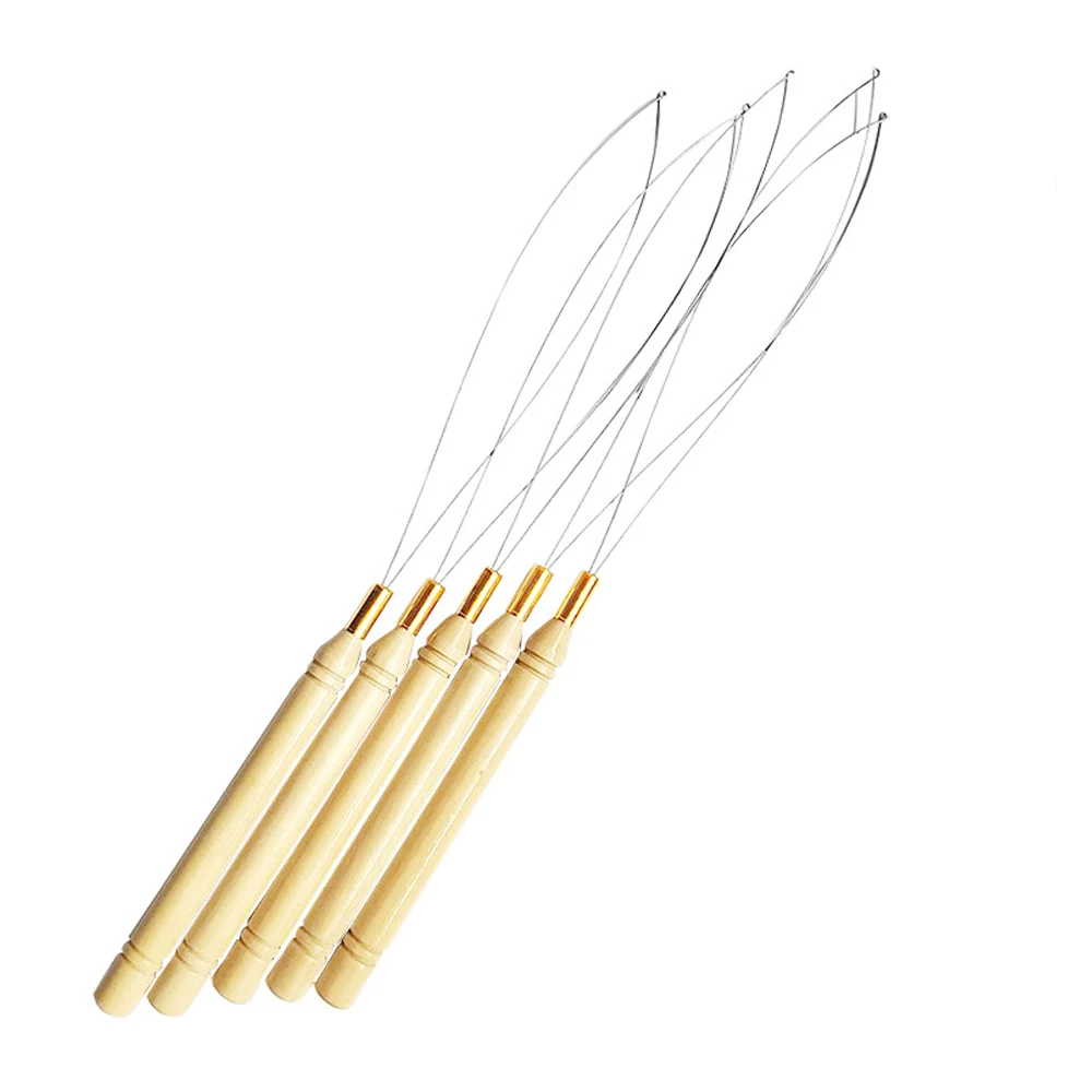 

Micro Rings Loop Threader Pulling Needle Used With Hair Plier Beads micro ring hair extension tools Needle crochet hook loop