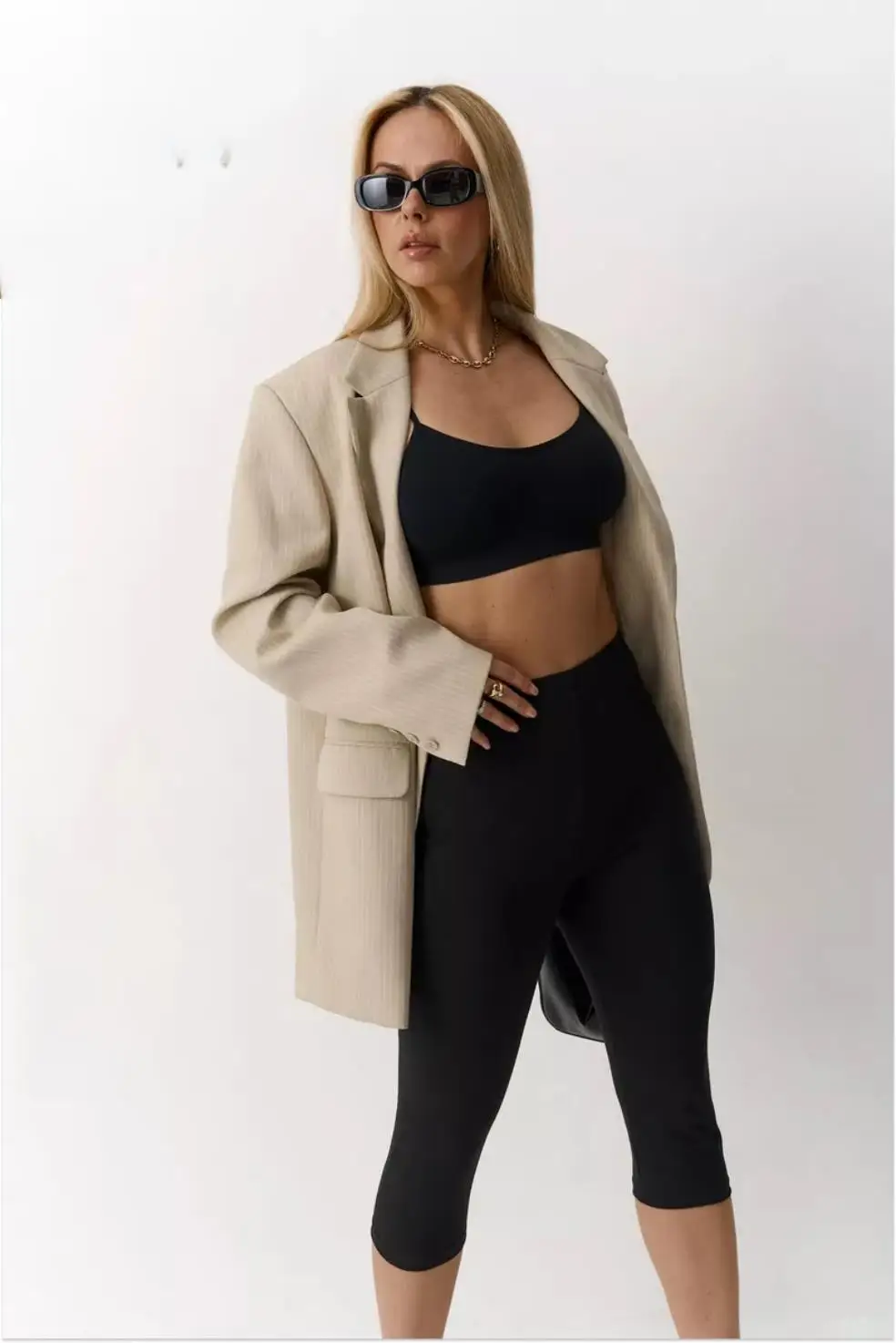

S-XXXL Soft Capri For Women Pants Fitness Sweatpants Exercise Running Yoga Capri Tight Pants