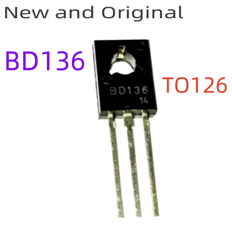 

BD136 TO126 45V 1.5A PNP Epitaxial Silicon Transistor