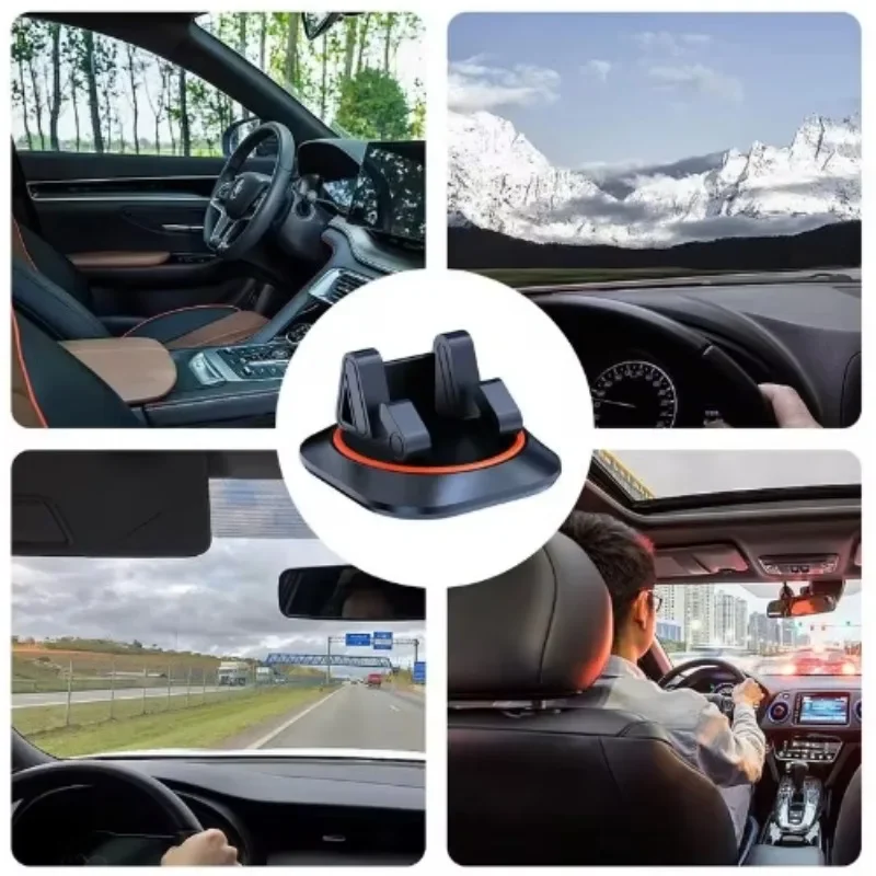 Anti Slip Adjustable Car Phone Stand For iPhone 16 15 Huawei 360 Degree Rotatable Strong Adheresive Universial Cell Phone Holder