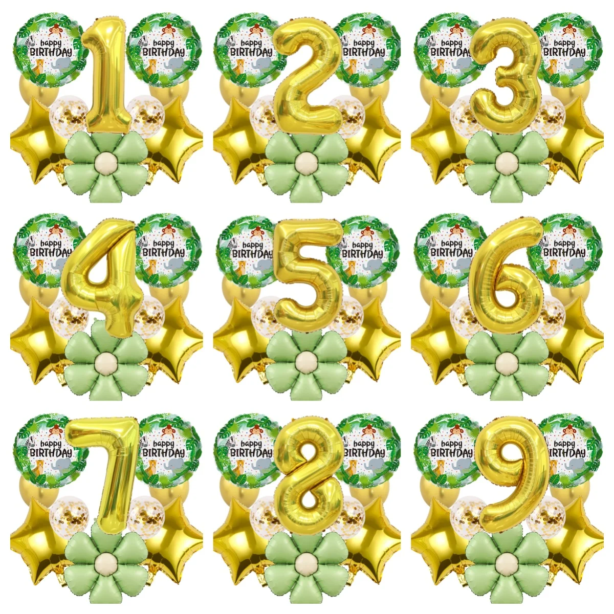 بالون من فيلم الألومنيوم ذو الرقم الذهبي على شكل حيوان ديزي، بالون على شكل نجمة خماسية، مناسب لتزيين هدايا حفلات أعياد الميلاد