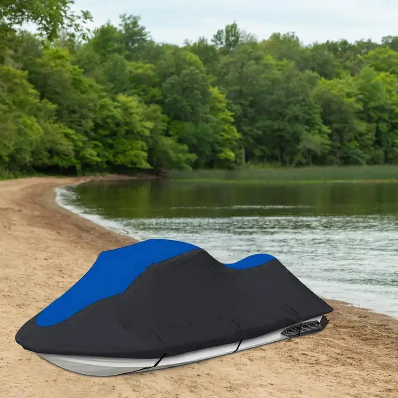 Speedboat Cover Waterproof Protective Motorboat 600D Oxford Cover Good Softness UV Protection Cover for Winter Spring Summer and