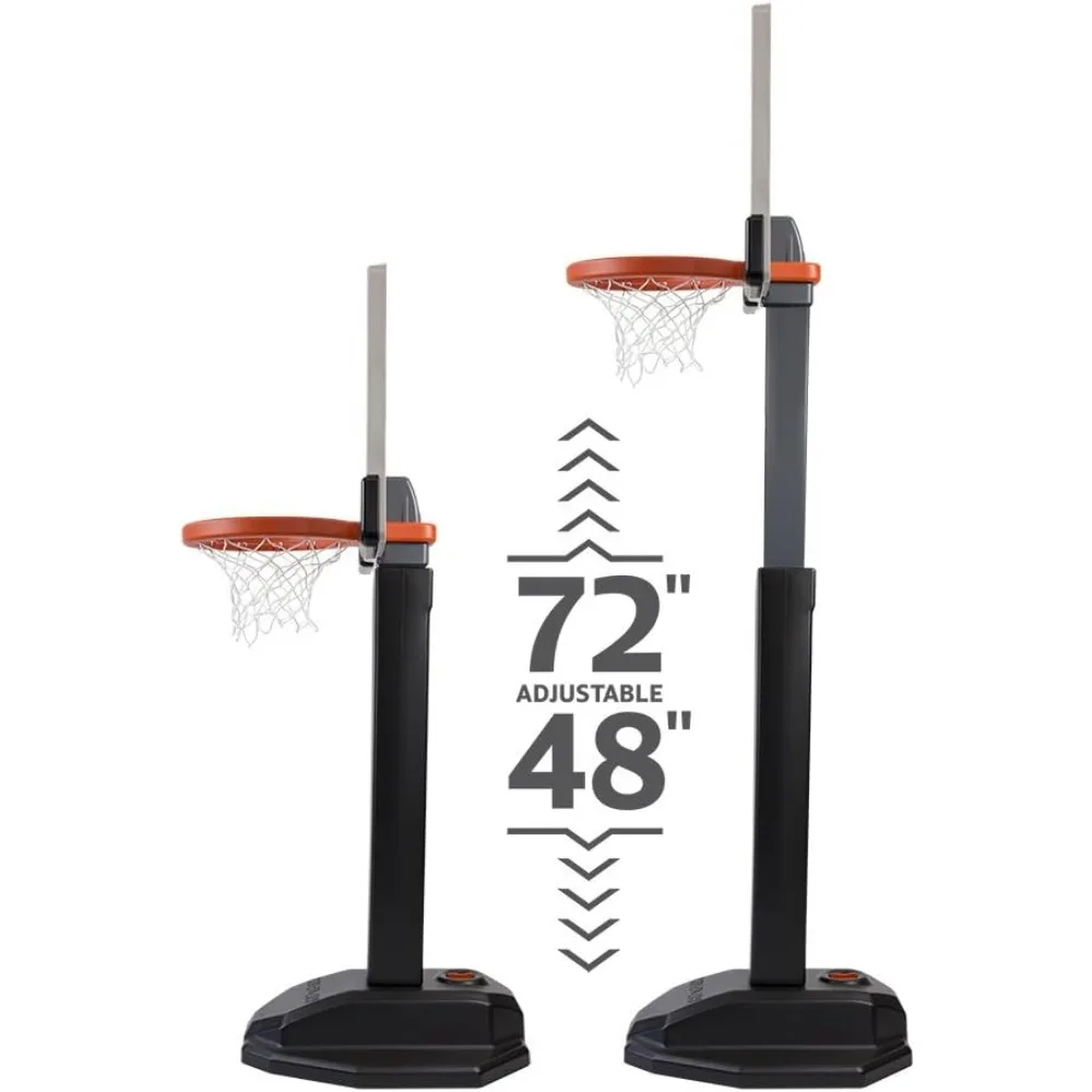 Verstelbaar groot postbasketbalsysteem voor buitenspel met professionele functies