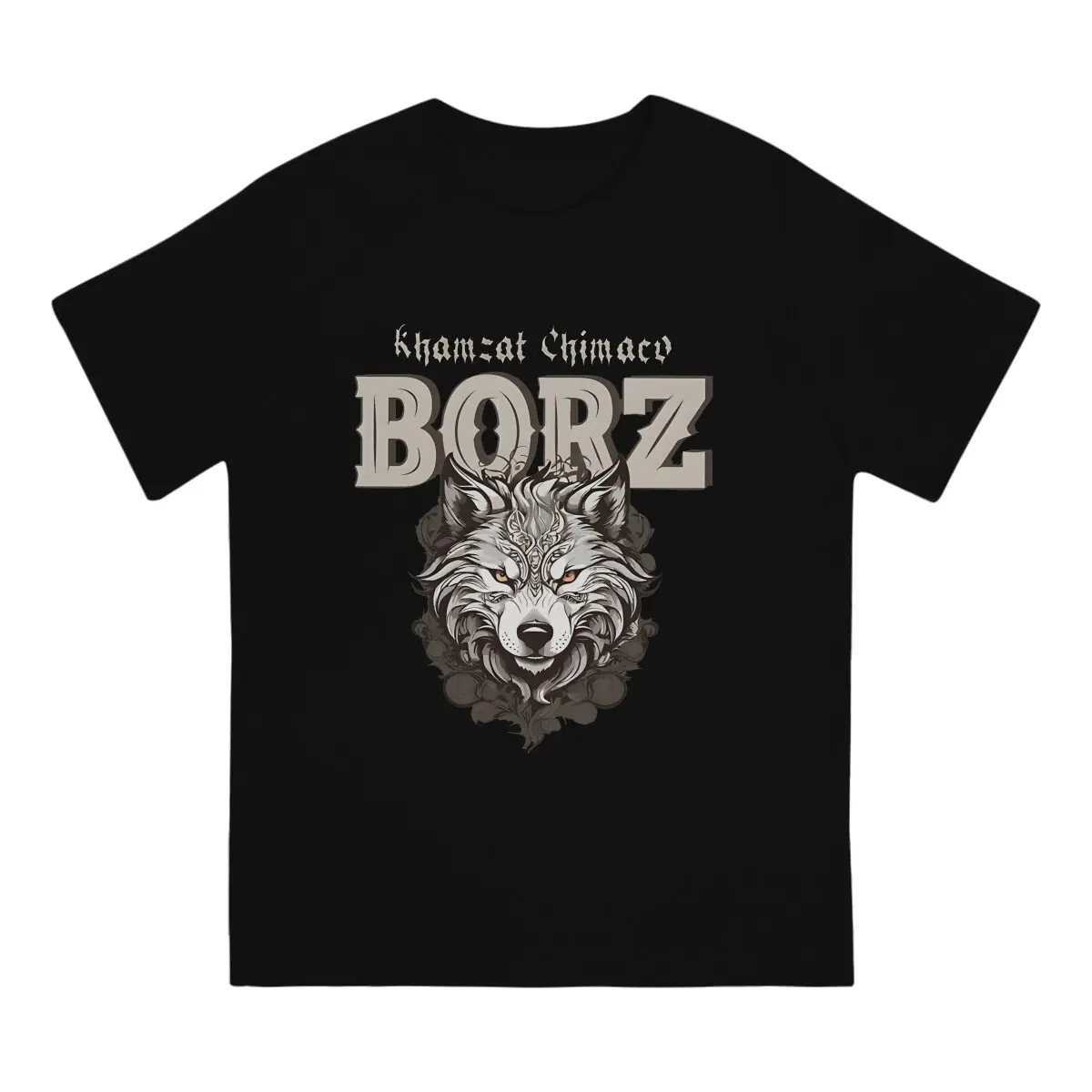 Creative Chimaev Borz T-Shirts for Men O Neck Pure Cotton T Shirt Khamzat Short Sleeve Tees Birthday Gift Clothing