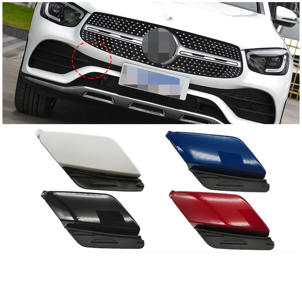 

For Mercedes Benz GLC Class W253 Front Bumper Trailer Hook Cover Plate Towing Hole Cover 2538856604 2020-2023