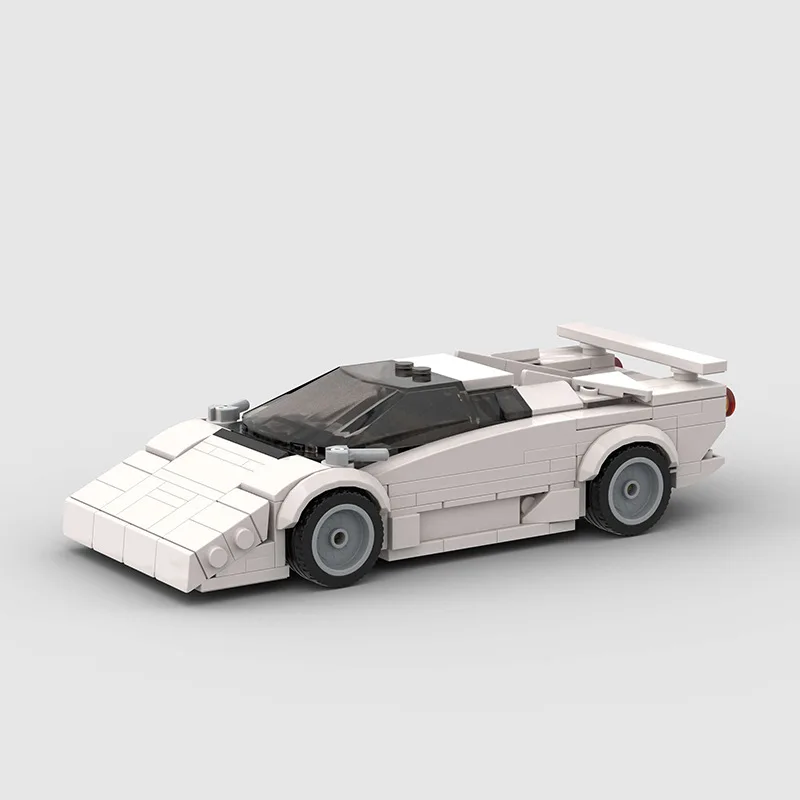

Белые спортивные автомобили MOC, строительные блоки, кирпичи, наборы для самостоятельной сборки, подарки, игрушки для мальчиков, девочек и взрослых, 319 шт.