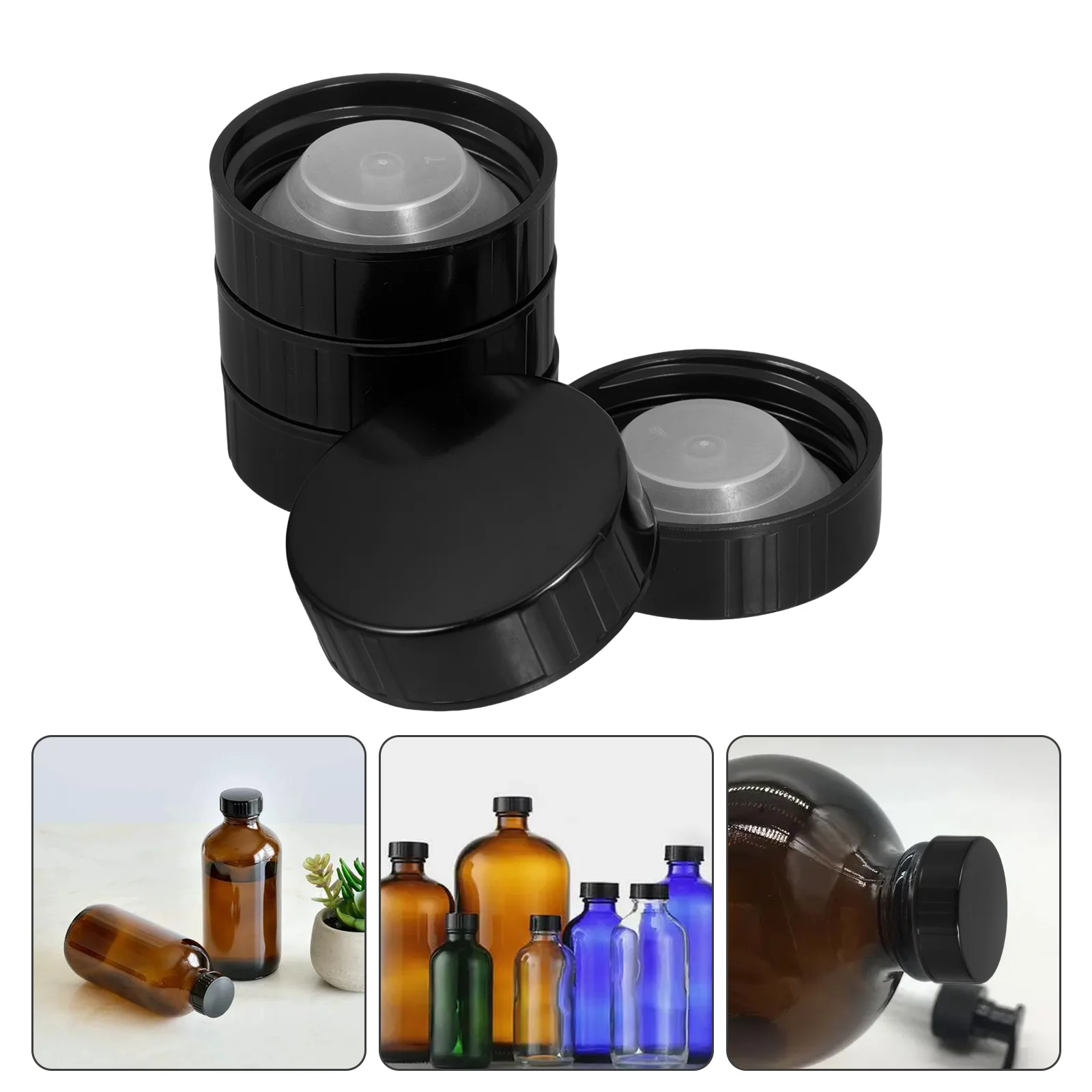 

5 Pcs Sealing Cap Beer Bottle Bakelite Cover Bottles Screw Plastic Anti Splashes Lids