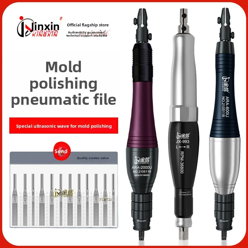 Jinxin Pneumatic Ultrasonic Grinder File Mold Polishing Machine Reciprocating Vibration Left-Right Oscillation Grinding Mold Repair