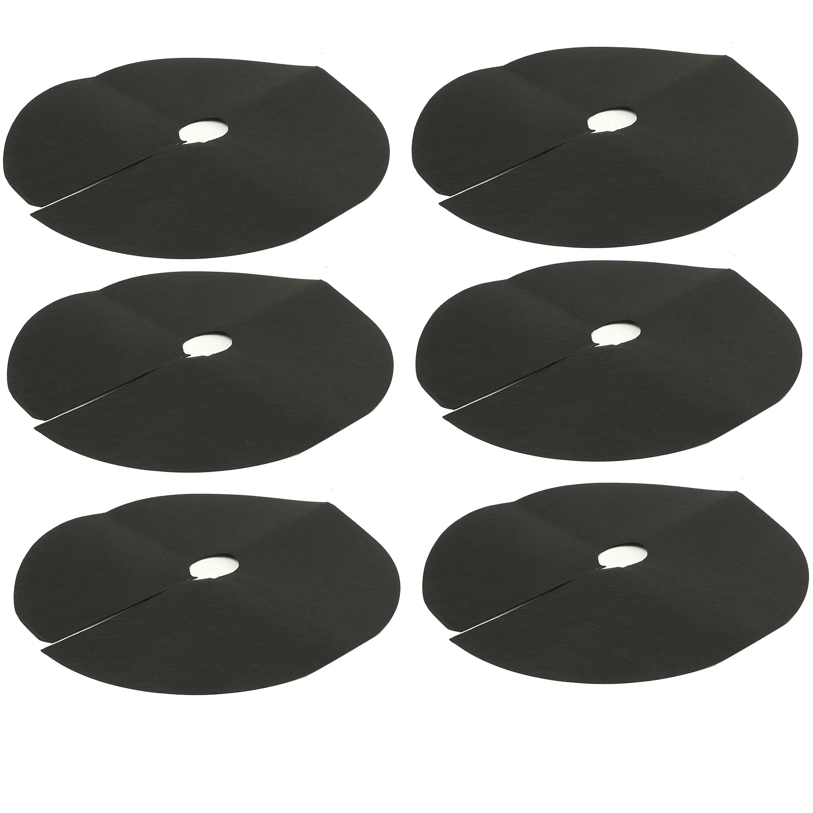 

1 set 6 Pieces Barrier 52cm Round Gardening Mat Fabric Cloth Plant Protector Landscape Fabric Stake Included