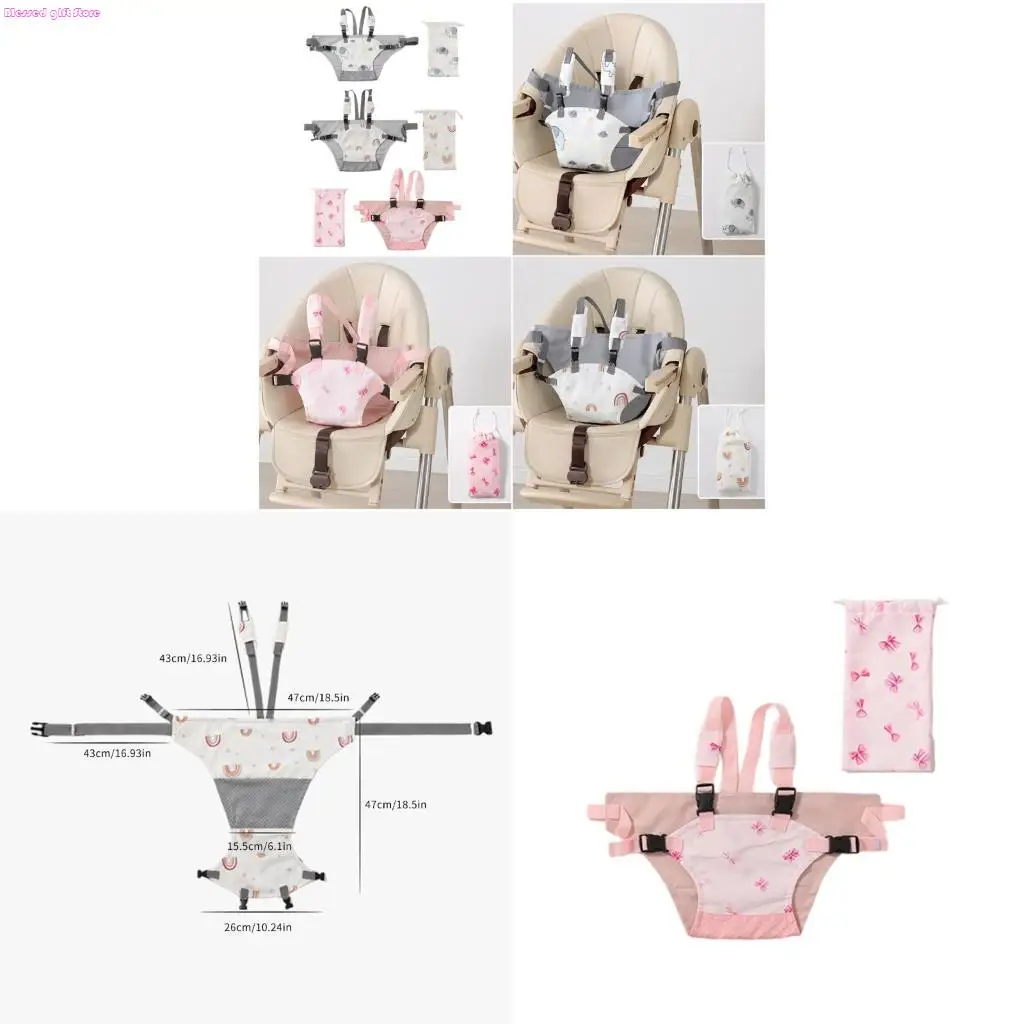 D0JC Lovely Travel Baby Feeding Harness Adjustable Strap for Dining Chairs Daily