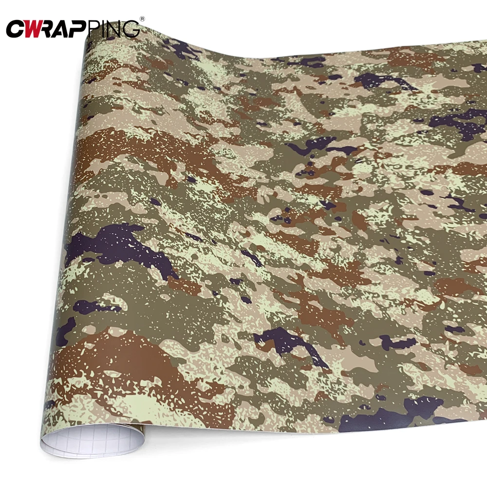 Car Decorating Military Green Wrap Foil Car Wrapping Vinyl for Motorcycle Mosaic Camo Desert Camouflage Tuning Auto Accessories