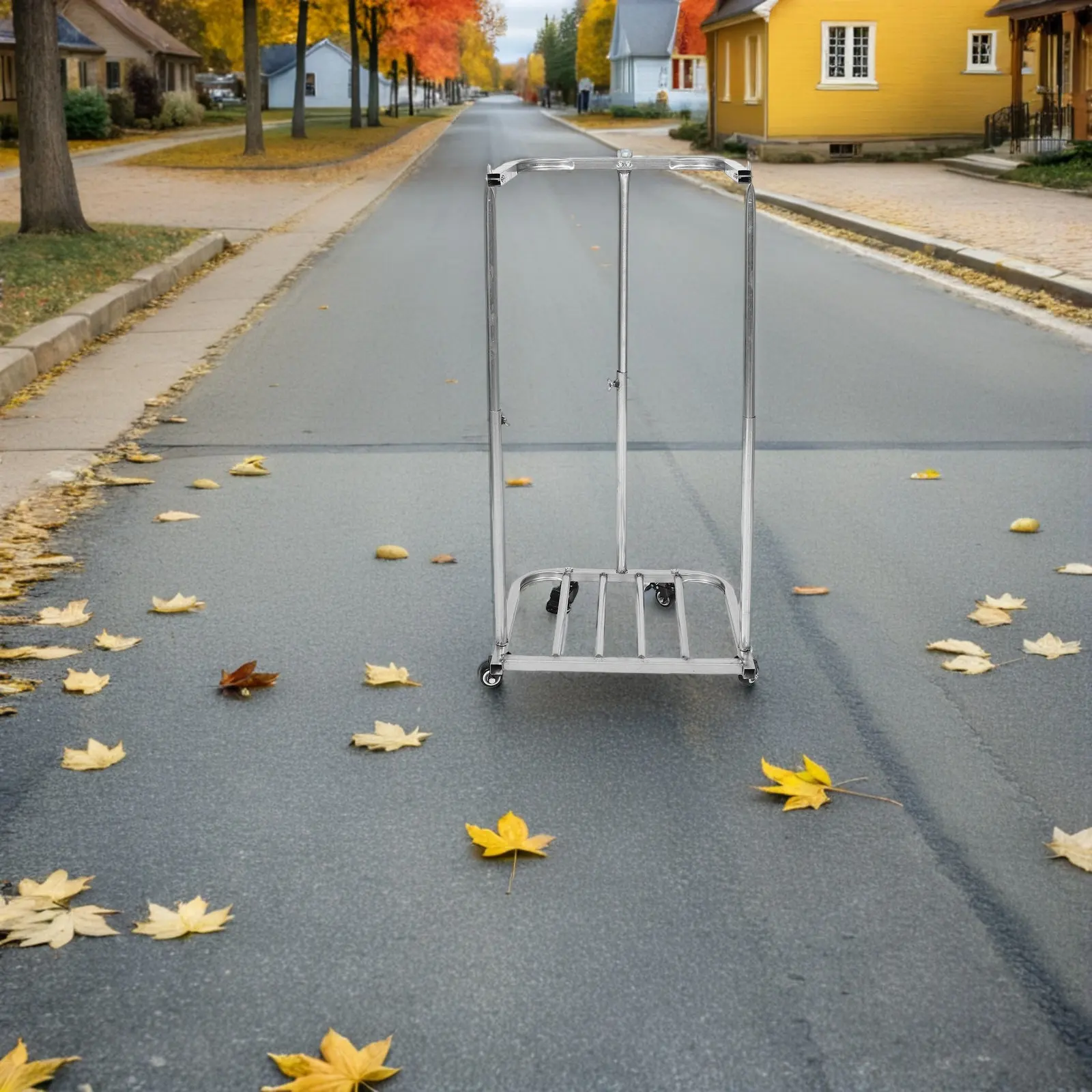 

Outdoor Trash Bag Holder Heavy Duty Metal Garbage Support Frame Portable Yard Leaf Stand For Garden Waste Collection Lawn Bag