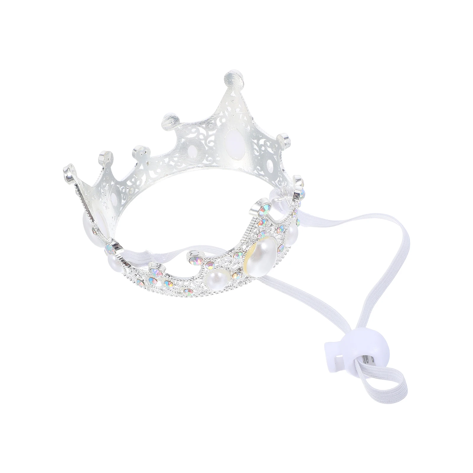

Pet Crown Tiara Costume Elegant Alloy Birthday Party Hat for Dog Cat Decorations Princess Wedding Photo Prop