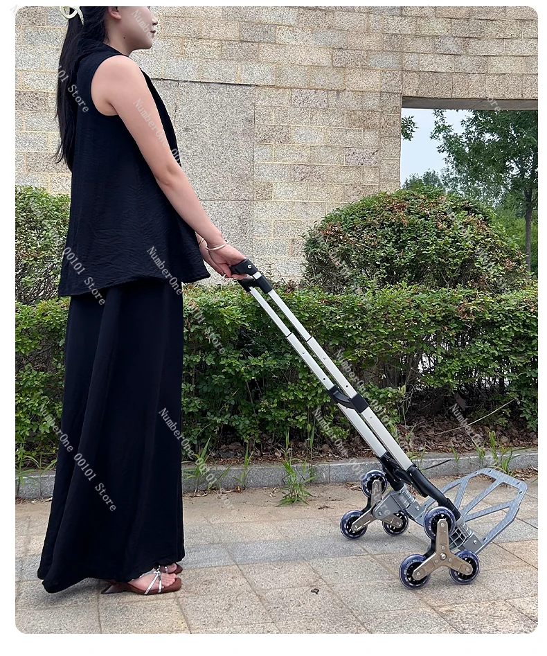 Electric shopping trolley Home shopping cart Folding light climbing stairs Artifact handling trolley trailer